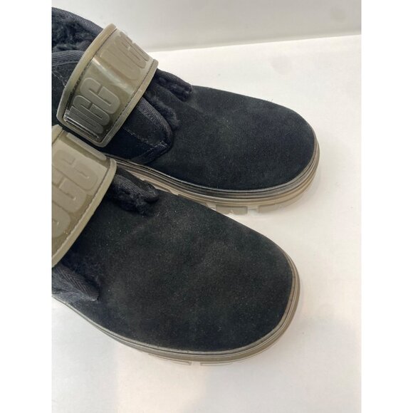 Ugg Neumel Clear Chukka Black Suede Sheepskin Ankle Boot Women's Size 5 - Picture 6 of 12